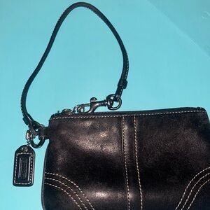 black coach wristlet